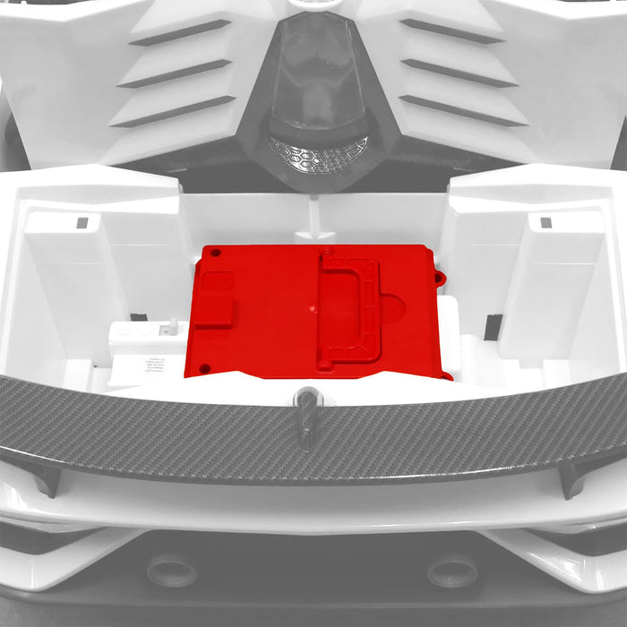 Lamborghini Aventador SVJ 24V Kids Ride-On Car with R/C Parental Remote | Cherry Red